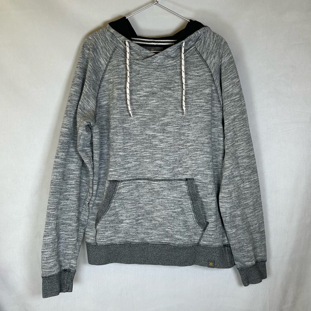 Hydrogen Italy Men’s Hoodie Sweatshirt Heathered Grey Luxury Sportswear. Size  L